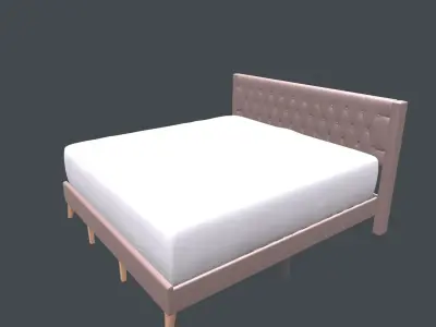 Loveseat Bed Bedroom 3D model
