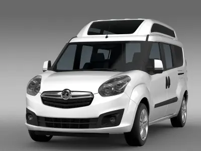 Vauxhall Combo Tour H2L2 2015 3D model