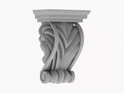 Scroll Corbel 46 3D model