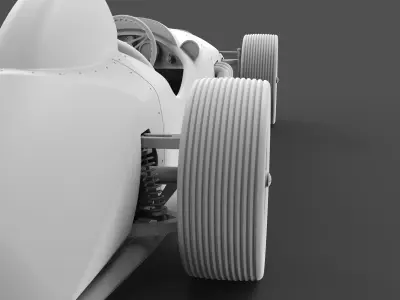 vintage-race-car-2 3D model