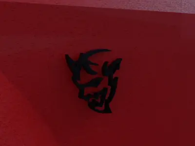 Dodge Challenger SRT Demon 2018 Low-poly 3D model