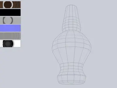 Clay pot Low-poly 3D model