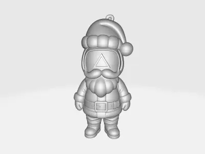 Squid Game Santa Claus  Christmas Decor  Funny Holiday Toy  3D print model