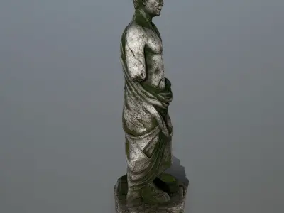 statue 1 roman Low-poly 3D model