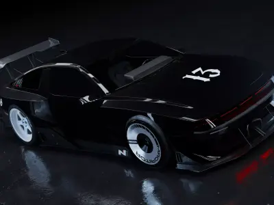 Hyundai N Vision 3D Model Blender File Textured  3D model