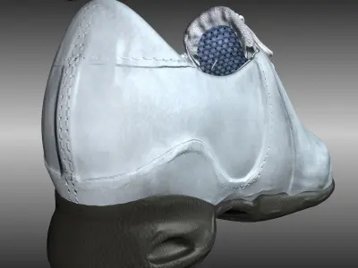 Male shoes Low-poly 3D model