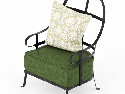 Baxter Chassis Armchair 3D model