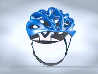 Bicycle Helmet Low-poly 3D model