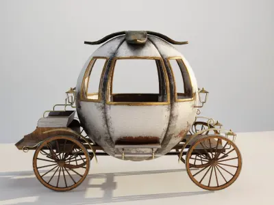 OLD CINDERELLA CARRIAGE 3D model