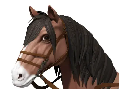Cartoon Horse  Animal 3D model
