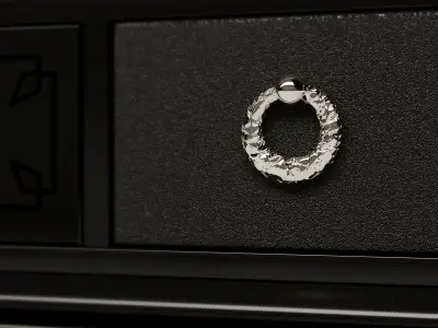 Console table with decor set 3D model