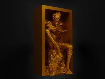 Death Book Nook - Anime Death Note Bookend - Book Shelter Prop 3D print model