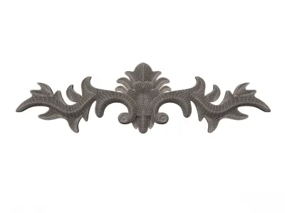 D Carving Plaster Molding Decoration Shahin K Low-poly 3D model