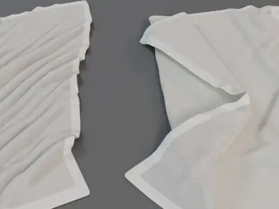 Towel Collection 1 set of paper 3D model