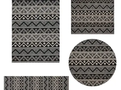 Rugs No 36 Low-poly 3D model