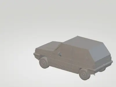 Fiat Panda 1980 3D print model