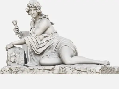 venus resting 3D print model