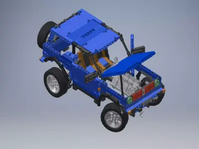 LEGO Technic Vehicle 3D model 3D model