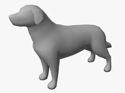 Low Poly Labrador Retriever Low-poly 3D model