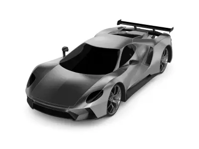 Sports Car 3D model 5