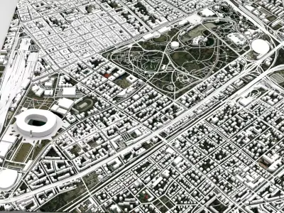 Varosliget park Budapest Hungary 3D model