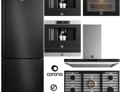 Electrolux appliance collection Low-poly 3D model