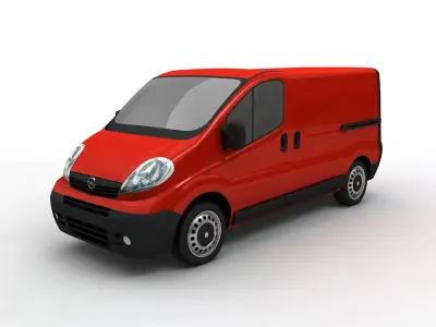 2007 Vivaro Utility Van Low-poly 3D model
