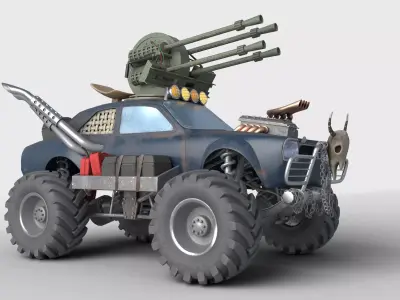Monster car 3D model