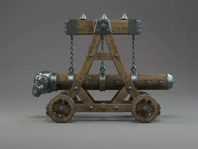 Medieval-battering-ram 3D model