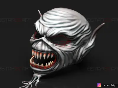 IRON MAIDEN Mask - Legacy Of The Beast Cosplay 3D print model