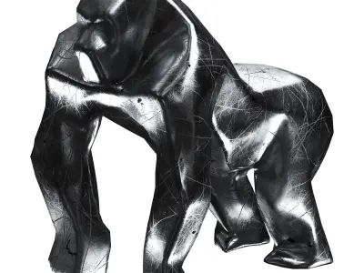  Gorilla Low-poly 3D model