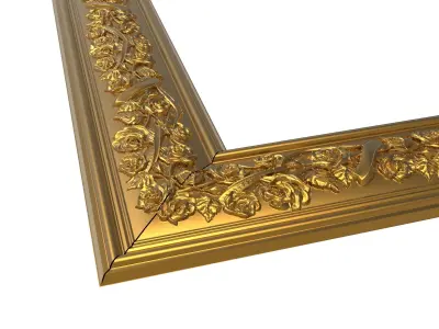 carved frame  3D model 2