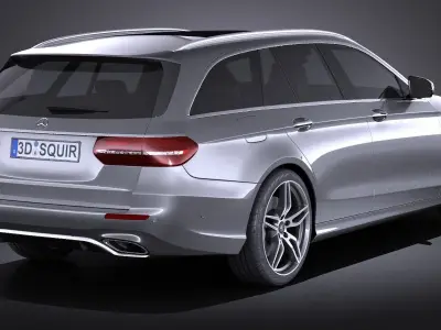 Mercedes E-class 2017 Estate AMG 3D model