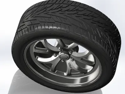 Custom wheels Weld Racing S76 for your scale model 3D print model