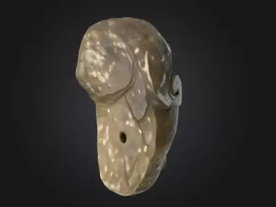 Stone Mask Face Low-poly 3D model
