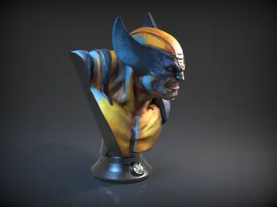 wolverine bust 3D print model