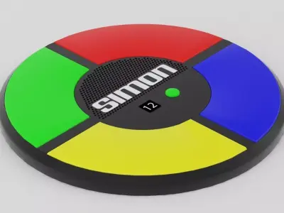 Simon Game Low-poly 3D model