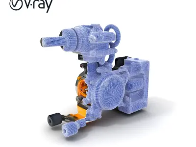 Industrial Gearbox Model Pack Low-poly 3D model