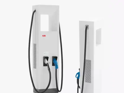 ABB Terra HP 150 350 - 2 EV Electric Car Charger Station 3D model