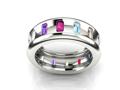 Jewelry Ring 3D print model 16