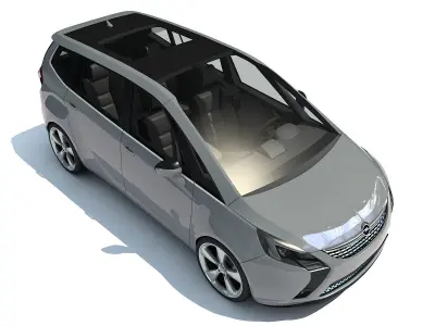 Opel Zafira 3D Car Model 3D model