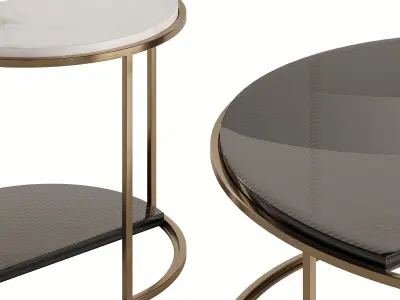 Fendi Boogie Circle Calacatta Marble 3D model