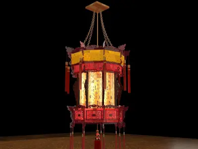 Chinese palace lantern   3D model shop