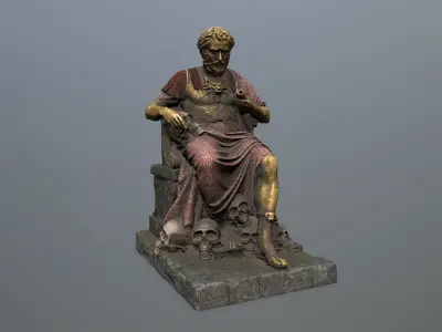 statue 1 Low-poly 3D model