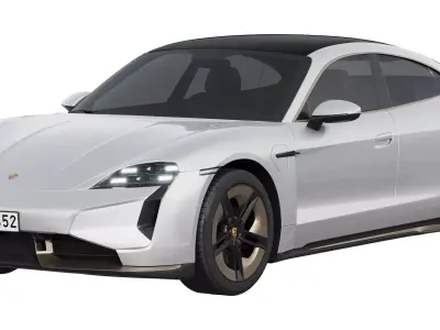 Porsche Taycan Turbo S 2024 3D model