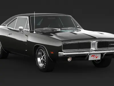 1969 Dodge Charger RT 3D model