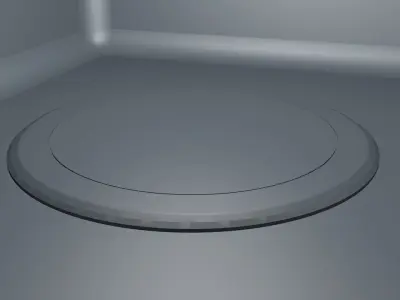 Car Platform Round 3D model