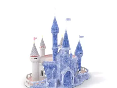 Fairy Tale Castle model pack Low-poly 3D model