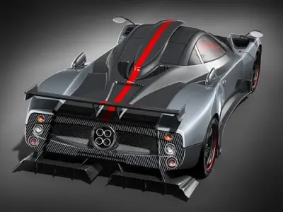 Pagani Zonda Cinque 3D model