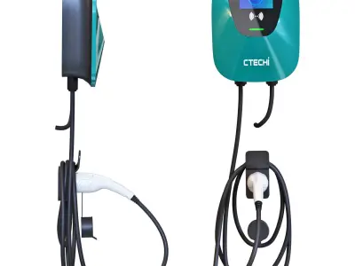 Charging station for electric vehicles Ctechi 3D model